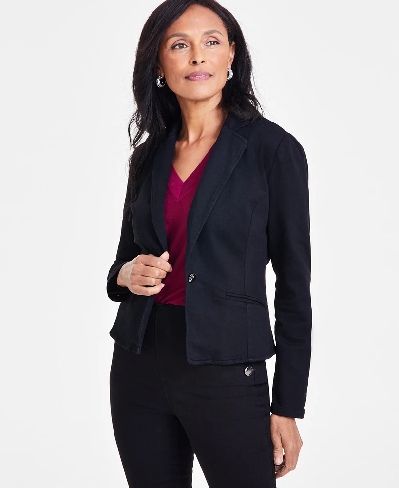 I.n.c. International Concepts Women's Denim Blazer, Created for Macy's