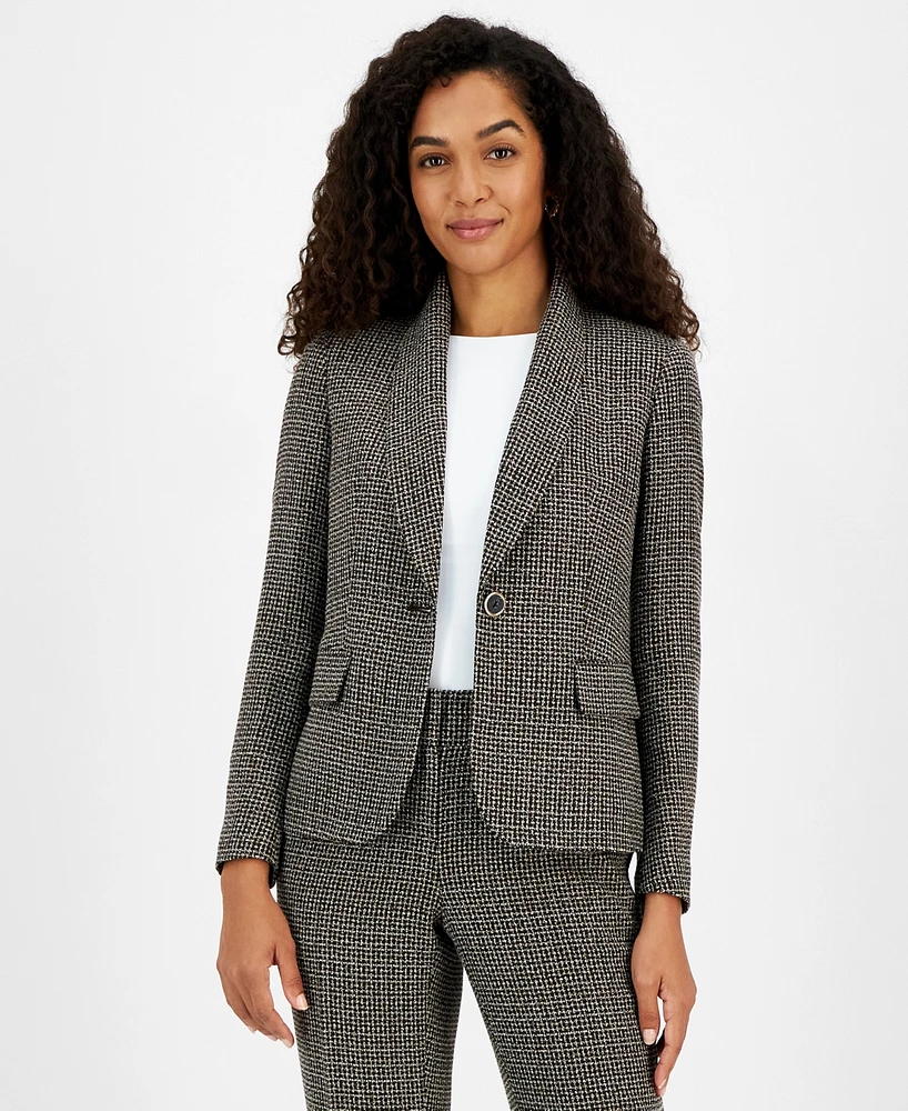 Kasper Women's Tweed One-Button Jacket