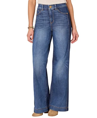 Democracy Women's "Ab" Solution Wide Leg Jean