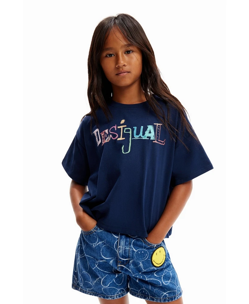 Desigual Girls Girls's Multicolour logo T-shirt