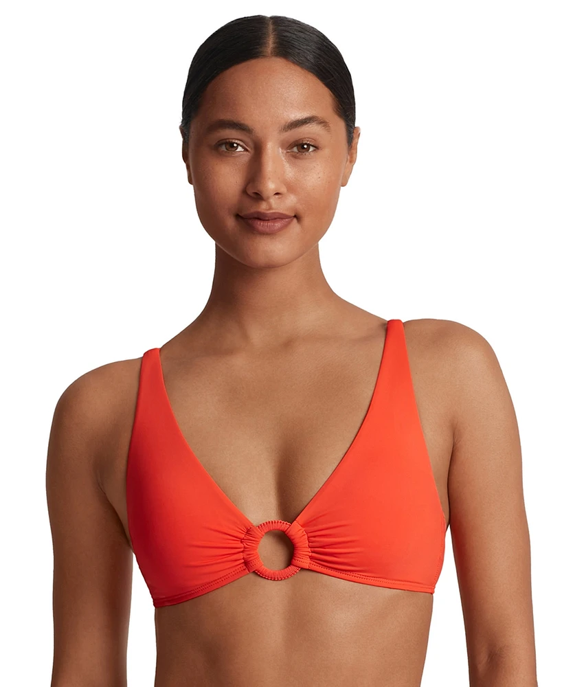 Lauren Ralph Women's Macrame-Ring Bikini Top