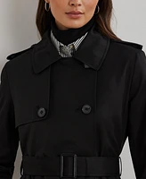 Lauren Ralph Petite Belted Water-Resistant Trench Coat