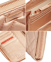 I.n.c. International Concepts Boxed Hazel Zip-Around Metallic Quilt Wristlet, Created for Macy's