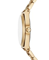 Michael Kors Women's Lennox Three-Hand Gold-Tone Stainless Steel Watch 37mm - Gold