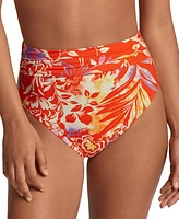 Lauren Ralph Women's Semi-Shirred-Waistband Bikini Bottoms