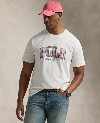 Polo Ralph Lauren Men's Big & Tall Plaid-Logo Jersey T-Shirt