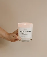 Sweet Water Decor Wildflowers and Salt Soy Candle - White Jar - 11 oz