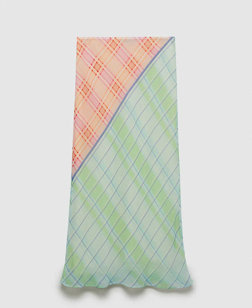 Mango Women's Printed Long Skirt
