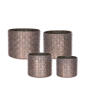 Slickblue Luxurious Design Metal Planter (Set of 4)