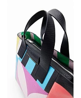 Desigual Women's M geometric tote bag