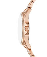 Michael Kors Women's Kacie Three-Hand Rose Gold-Tone Stainless Steel Watch 39mm