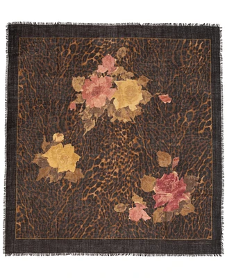 Lauren Ralph Lauren Floral Leopard Square Scarf