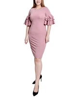 Ny Collection Bolero Sleeve Body Con Dress