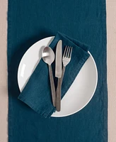 Kaf Home Verona Stonewashed Linen Napkins, Set of 4