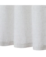 Caromio Linen Blend Kitchen Tier Window Curtain Pair, 52" x 24"