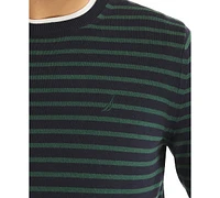 Nautica Men's Navtech Classic-Fit Stripe Crewneck Sweater