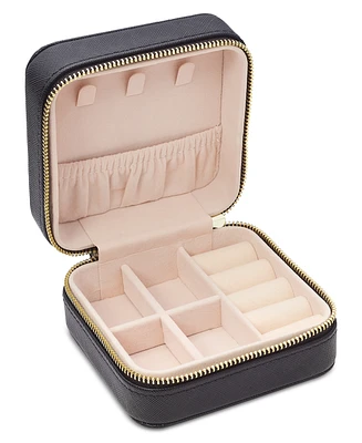 On 34th Mini Travel Zip-Around Jewelry Box