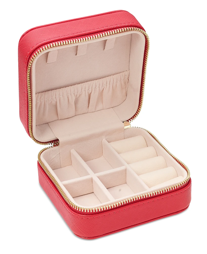 On 34th Mini Travel Zip-Around Jewelry Box