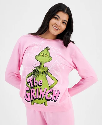 Love Tribe Juniors' The Grinch Graphic Crewneck Sweatshirt