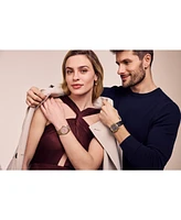 Citizen Eco-Drive Unisex Gray Leather Strap Watch 38mm