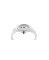 Plein Sport Men's New Fearless 3 Hand Date Quartz White Silicone Strap 46mm