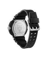 Plein Sport Men's Tiger Power 3 Hand Date Quartz Silicone Strap 45mm