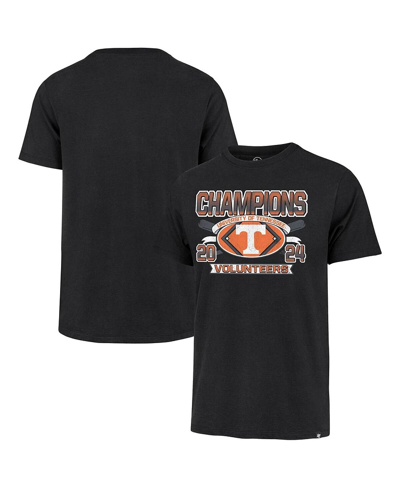 '47 Brand Men's Black Tennessee Volunteers 2024 Ncaa Baseball College World Series Champions Franklin T-Shirt