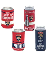 Wincraft Florida Panthers 2024 Stanley Cup Champions Four-Pack 12oz. Can Cooler Set