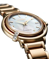 Citizen Eco-Drive Women's L Arcly Diamond Accent Rose Gold