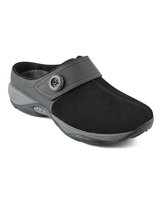 Easy Spirit Women's Edline Button Strap Slip-On Mules