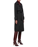 Avec Les Filles Women's Belted Hooded Trench Coat, Created for Macy's