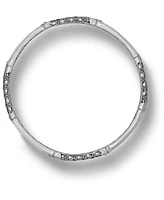 Devata Bali Bamboo Bangle Bracelet in Sterling Silver