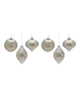 Slickblue Beaded Glass Bird Ornament (Set of 6)