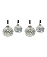 Slickblue Mercury Glass Ball Ornament (Set of 4)