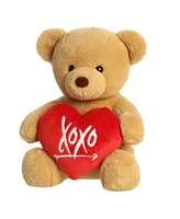 Aurora Large Xoxo Bear Valentine Heartwarming Plush Toy Brown 15"