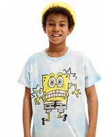 Desigual Boys Boys's Tie-dye SpongeBob T-shirt