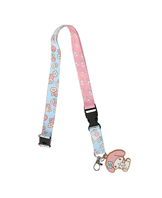 My Melody Floral Lanyard With Character Charm