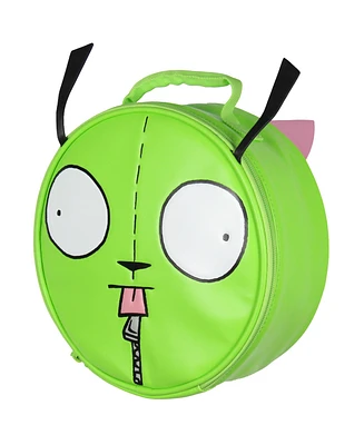 Nickelodeon Invader Zim Gir And Pig Character Head Shaped Insulated Lunch Box Bag Tote