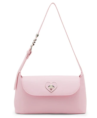 Madden Girl Loren Heart Turnlock Shoulder Bag