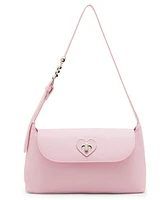 Madden Girl Loren Heart Turnlock Shoulder Bag