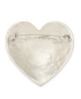 Holiday Lane Crystal Heart Pin, Created for Macy's