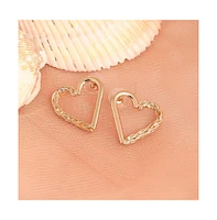 Sohi Women's Heart Stud Earrings