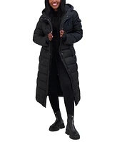 Steve Madden Juniors' Hooded Maxi Puffer Coat, Created for Macy's