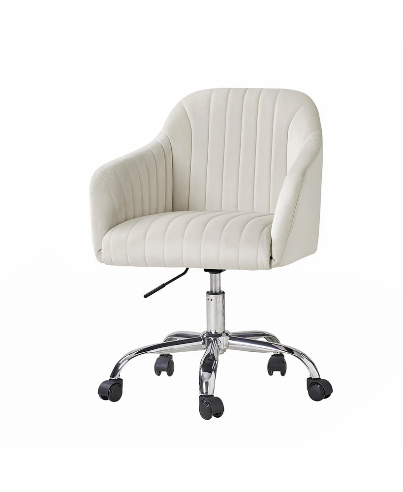 Modern 360-degree Swivel Velvet Task Office Chair