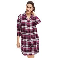 Ellos Plus Flannel Sleep Shirt