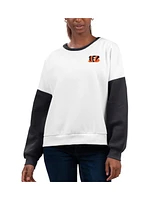 G-iii 4Her by Carl Banks Women's White Cincinnati Bengals A-Game Pullover Sweatshirt