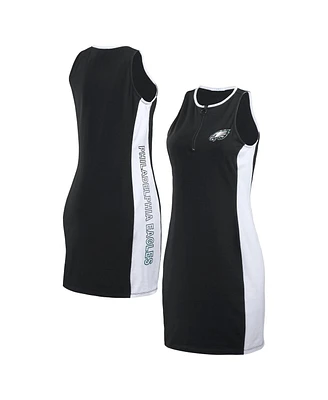 Wear by Erin Andrews Women's Black Philadelphia Eagles Bodyframing Tank Dress