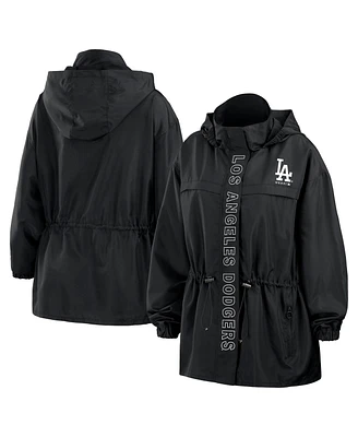 Wear by Erin Andrews Women's Black Philadelphia Phillies Full-Zip Windbreaker Hoodie Jacket