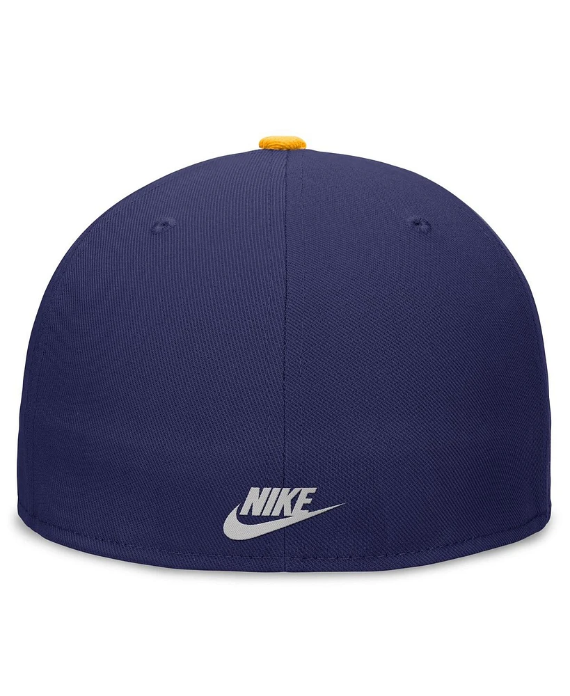 Nike Men's Royal/Gold Seattle Mariners Rewind Cooperstown True Performance Fitted Hat