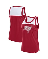 Fanatics Women's Red Tampa Bay Buccaneers Sequin Tank Top